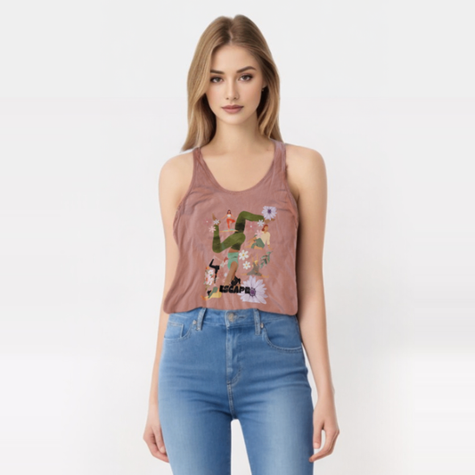 Yoga Escape Dusty Pink Tank
